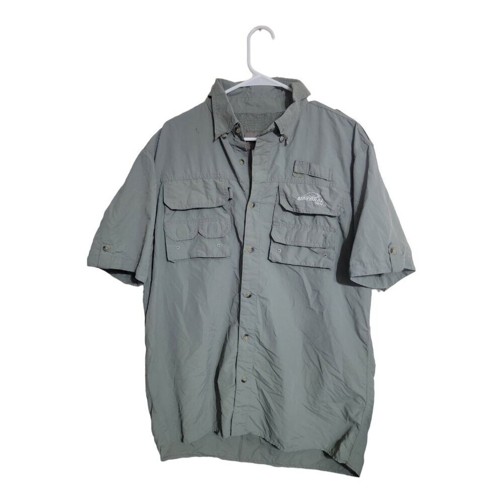 Natural Gear Shirt Men M Moss Vented Hunting Fishing Hiking Vacation Summer